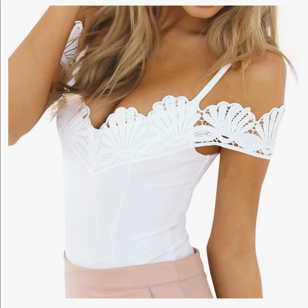 Sexy Floral Lace Bodysuit NEVER WORN